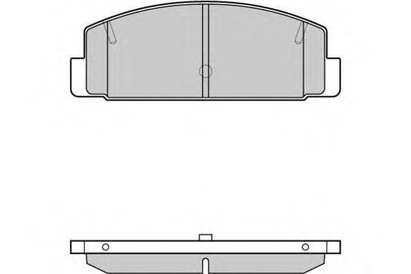 Комплект тормозных колодок, дисковый тормоз E.T.F. 12-1090