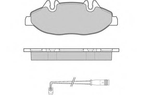 Комплект тормозных колодок, дисковый тормоз E.T.F. 12-1100