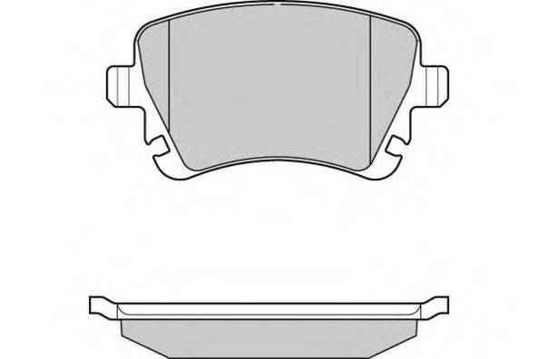 Комплект тормозных колодок, дисковый тормоз E.T.F. 12-1130