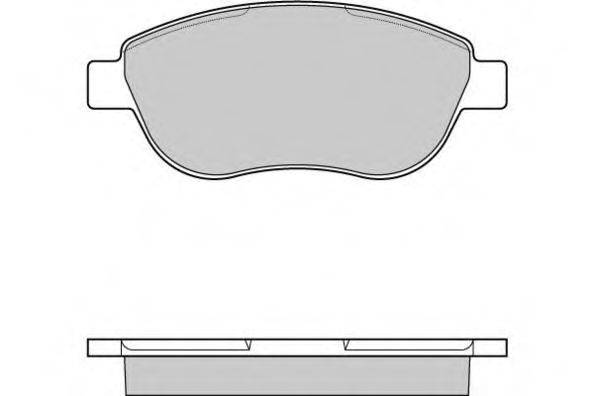 Комплект тормозных колодок, дисковый тормоз E.T.F. 12-1145