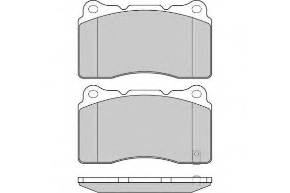 E.T.F. 121157 Комплект тормозных колодок, дисковый тормоз