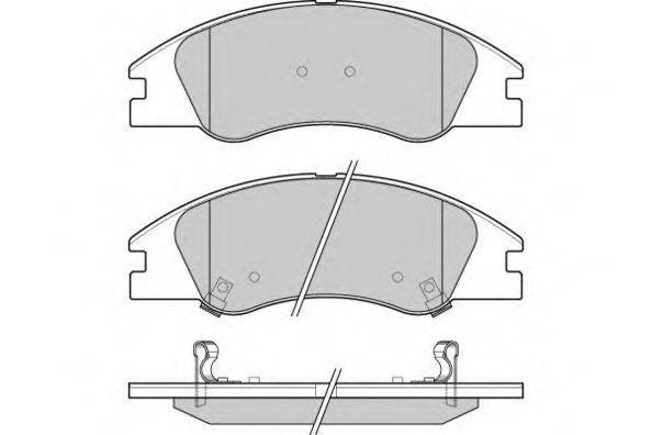 Комплект тормозных колодок, дисковый тормоз E.T.F. 12-1200