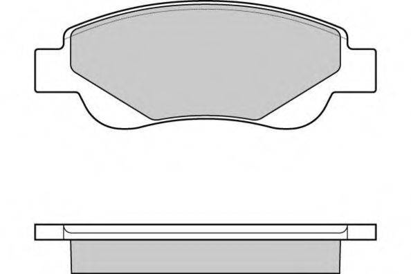 Комплект тормозных колодок, дисковый тормоз E.T.F. 12-1225