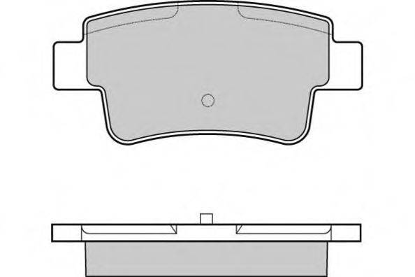 Комплект тормозных колодок, дисковый тормоз E.T.F. 12-1228