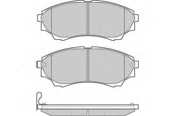 Комплект тормозных колодок, дисковый тормоз E.T.F. 12-1232