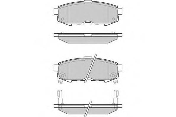 Комплект тормозных колодок, дисковый тормоз E.T.F. 12-1233