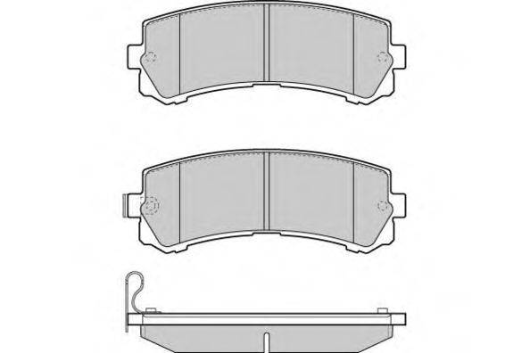 Комплект тормозных колодок, дисковый тормоз E.T.F. 12-1276