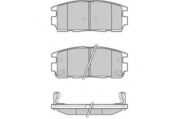 Комплект тормозных колодок, дисковый тормоз E.T.F. 12-1304