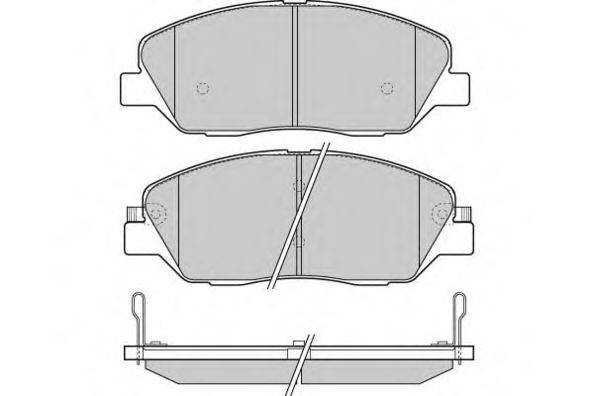 Комплект тормозных колодок, дисковый тормоз E.T.F. 12-1313