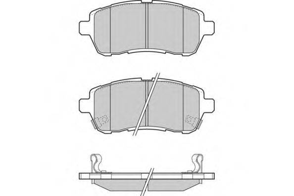 Комплект тормозных колодок, дисковый тормоз E.T.F. 12-1316