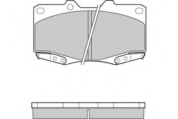 Комплект тормозных колодок, дисковый тормоз E.T.F. 12-1319
