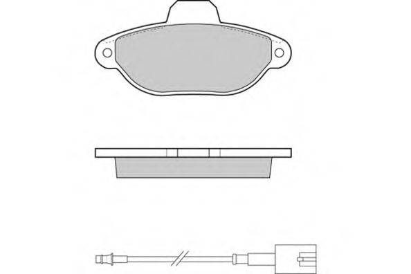 Комплект тормозных колодок, дисковый тормоз E.T.F. 12-1326