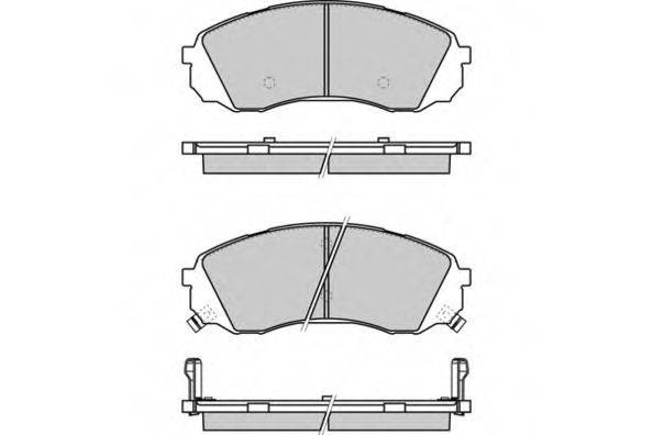 Комплект тормозных колодок, дисковый тормоз E.T.F. 12-1336