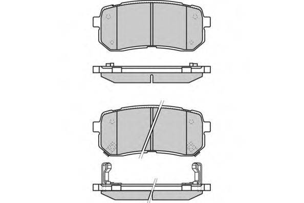Комплект тормозных колодок, дисковый тормоз E.T.F. 12-1337