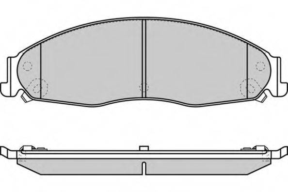 E.T.F. 121344 Комплект тормозных колодок, дисковый тормоз