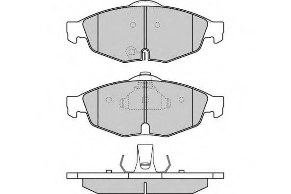Комплект тормозных колодок, дисковый тормоз E.T.F. 12-1346