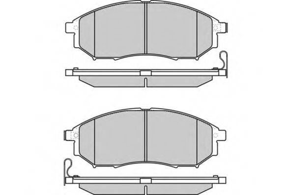 Комплект тормозных колодок, дисковый тормоз E.T.F. 12-1350