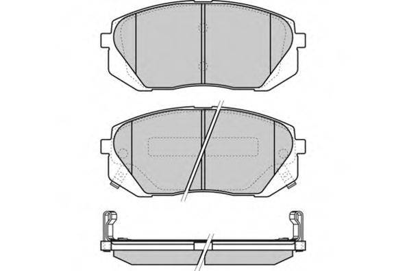 Комплект тормозных колодок, дисковый тормоз E.T.F. 12-1358