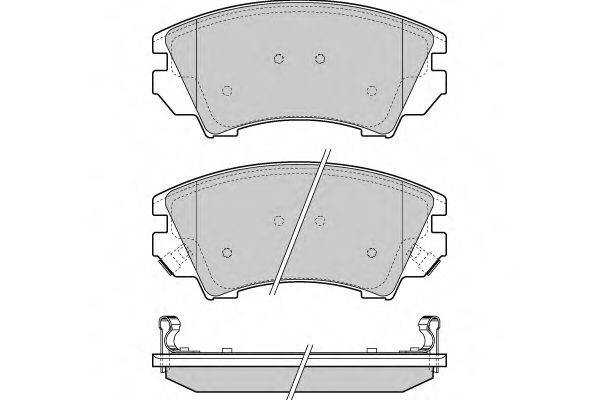 Комплект тормозных колодок, дисковый тормоз E.T.F. 12-1377