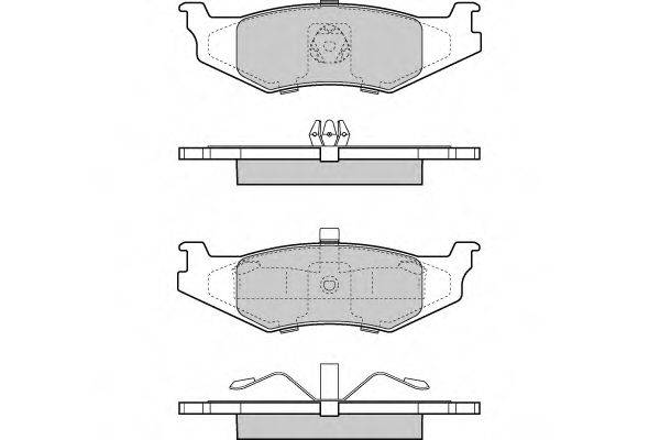 Комплект тормозных колодок, дисковый тормоз E.T.F. 12-1390