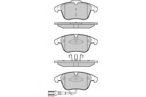 Комплект тормозных колодок, дисковый тормоз E.T.F. 12-1394