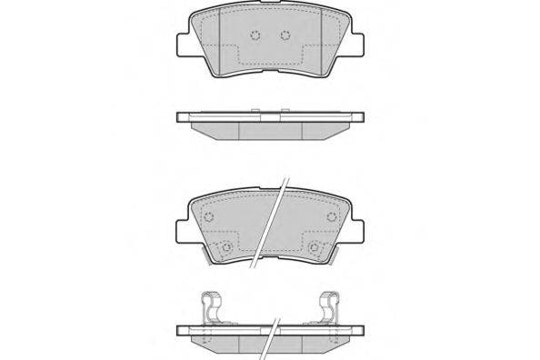 Комплект тормозных колодок, дисковый тормоз E.T.F. 12-1456