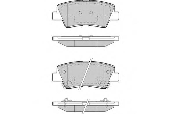 E.T.F. 121471 Комплект тормозных колодок, дисковый тормоз