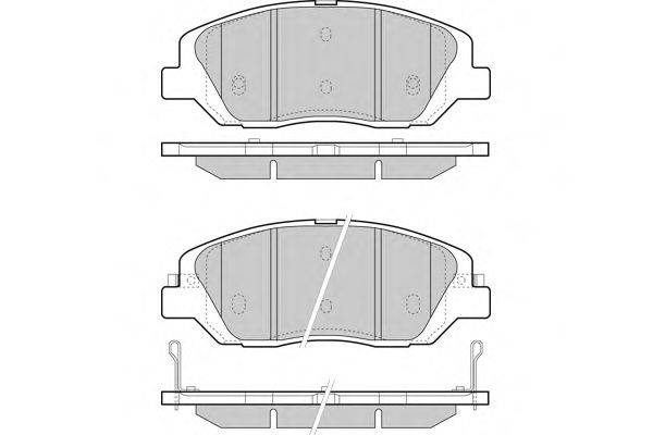 E.T.F. 121492 Комплект тормозных колодок, дисковый тормоз