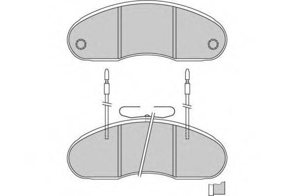 E.T.F. 125242 Комплект тормозных колодок, дисковый тормоз