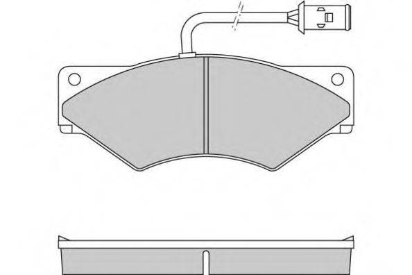 Комплект тормозных колодок, дисковый тормоз E.T.F. 12-5253