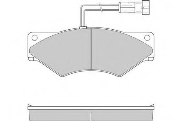 Комплект тормозных колодок, дисковый тормоз E.T.F. 12-5303