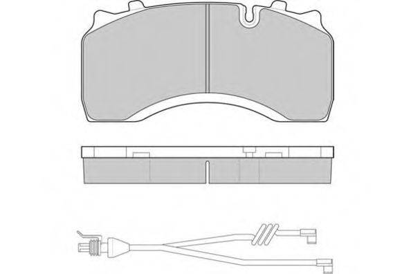Комплект тормозных колодок, дисковый тормоз E.T.F. 12-5313