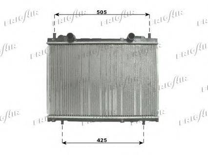 Радиатор, охлаждение двигателя FRIGAIR 0104.3085