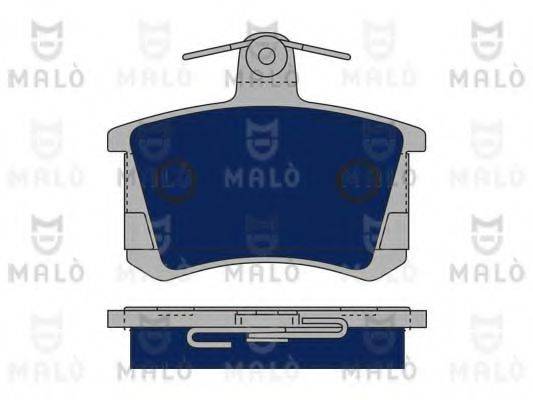 Комплект тормозных колодок, дисковый тормоз MALO 1050012