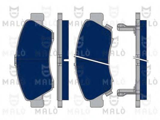 Комплект тормозных колодок, дисковый тормоз MALO 1050022