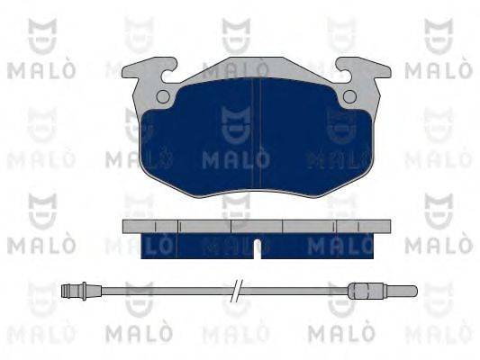 Комплект тормозных колодок, дисковый тормоз MALO 1050056