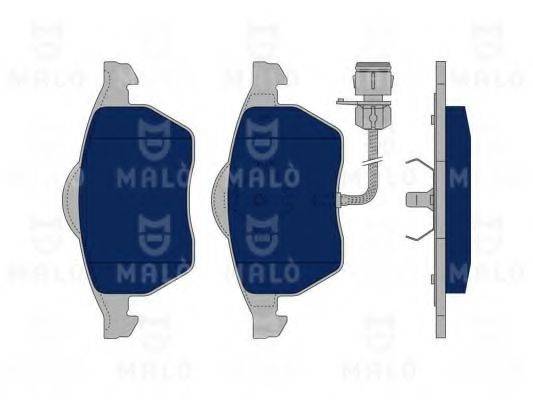 Комплект тормозных колодок, дисковый тормоз MALO 1050057