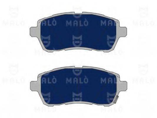Комплект тормозных колодок, дисковый тормоз MALO 1050090