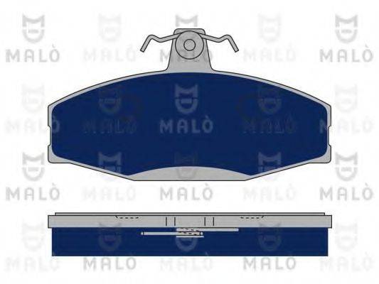 Комплект тормозных колодок, дисковый тормоз MALO 1050120
