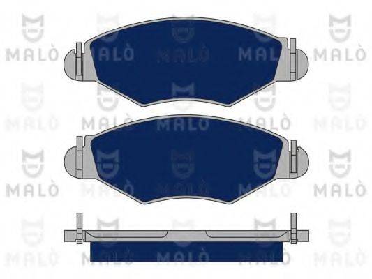 Комплект тормозных колодок, дисковый тормоз MALO 1050132