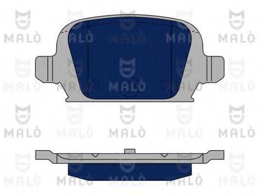 Комплект тормозных колодок, дисковый тормоз MALO 1050134