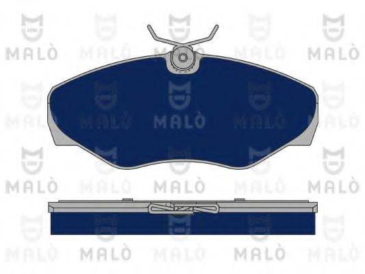 Комплект тормозных колодок, дисковый тормоз MALO 1050136