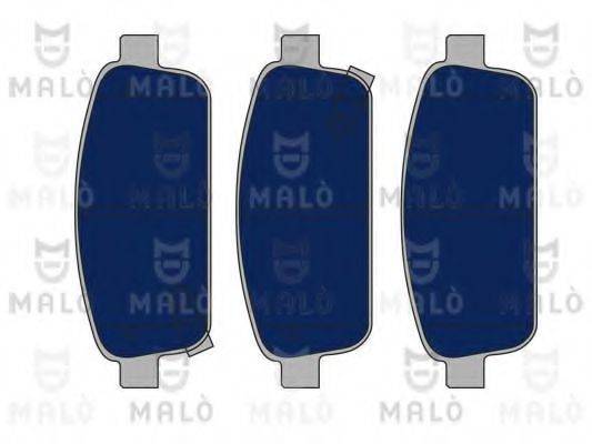 Комплект тормозных колодок, дисковый тормоз MALO 1050145