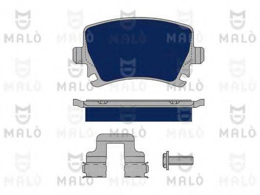 Комплект тормозных колодок, дисковый тормоз MALO 1050152