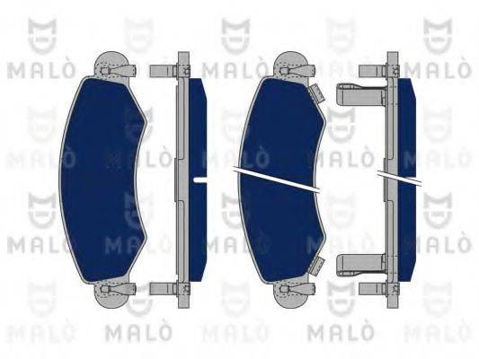 Комплект тормозных колодок, дисковый тормоз MALO 1050153
