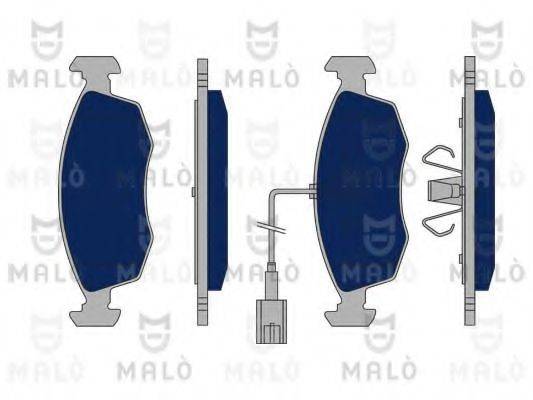 Комплект тормозных колодок, дисковый тормоз MALO 1050158
