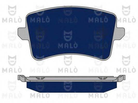 Комплект тормозных колодок, дисковый тормоз MALO 1050163