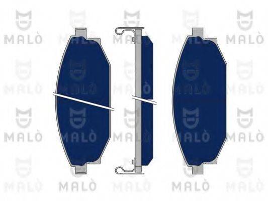 Комплект тормозных колодок, дисковый тормоз MALO 1050166