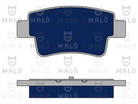 Комплект тормозных колодок, дисковый тормоз MALO 1050189