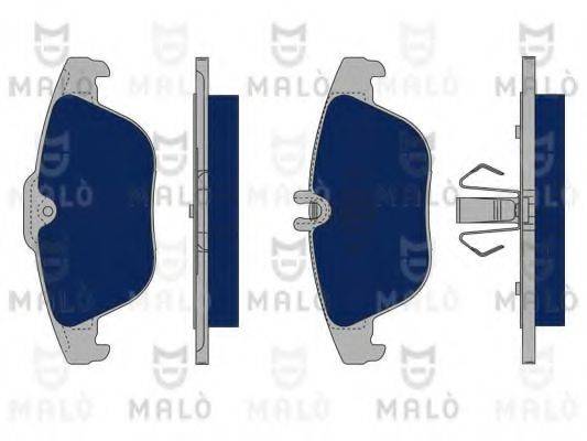 Комплект тормозных колодок, дисковый тормоз MALO 1050191